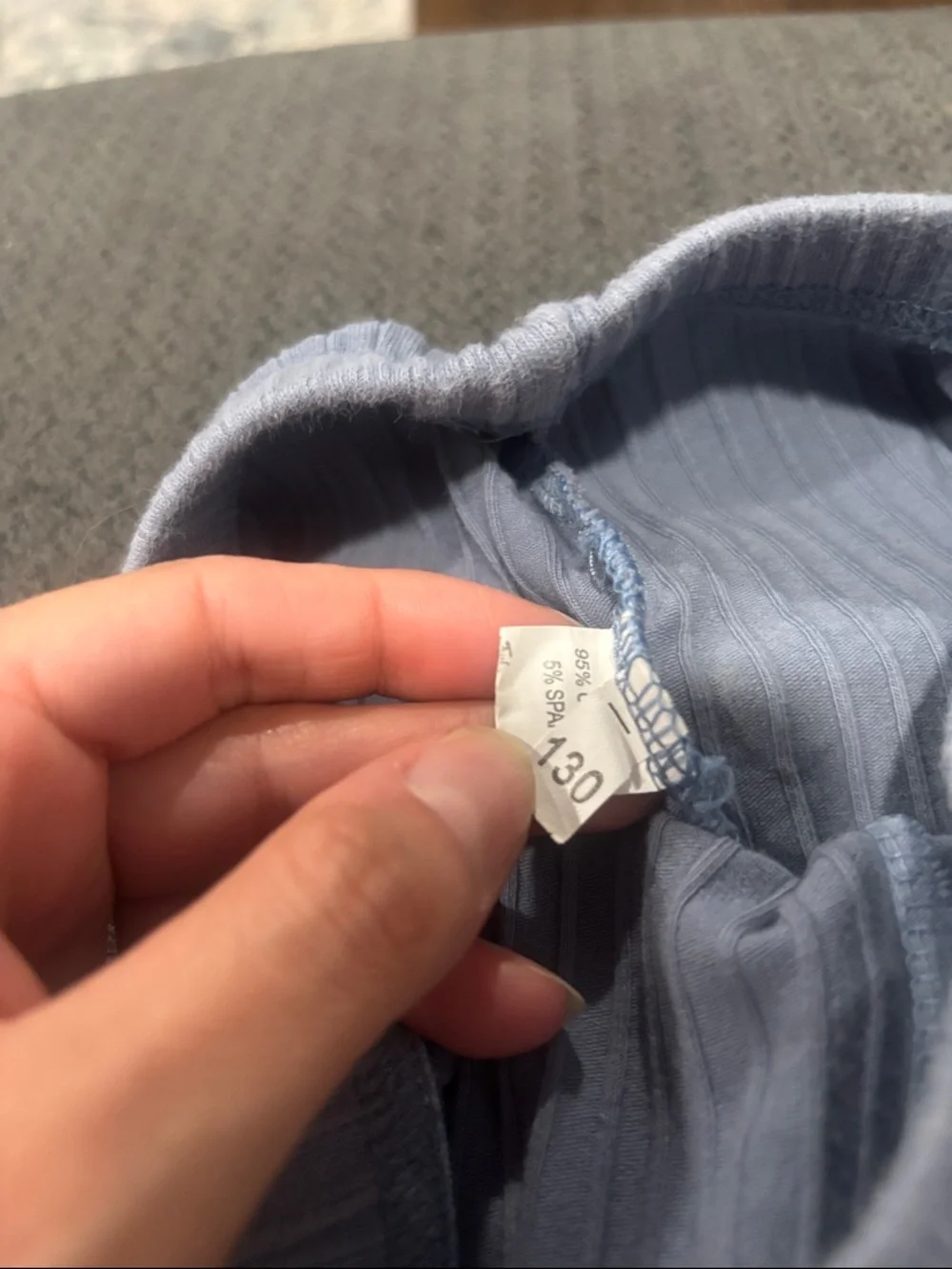 🟢10/$10 - Light Blue Ribbed Leggings